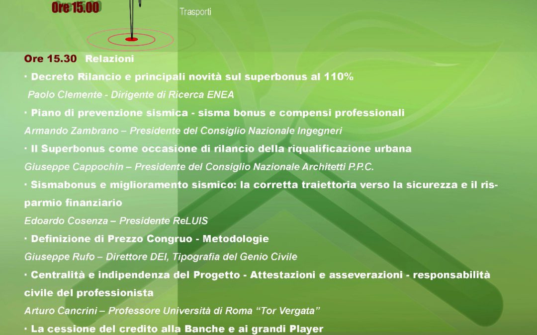 NOTA FONDAZIONE INARCASSA APPUNTAMENTO WEBINAR